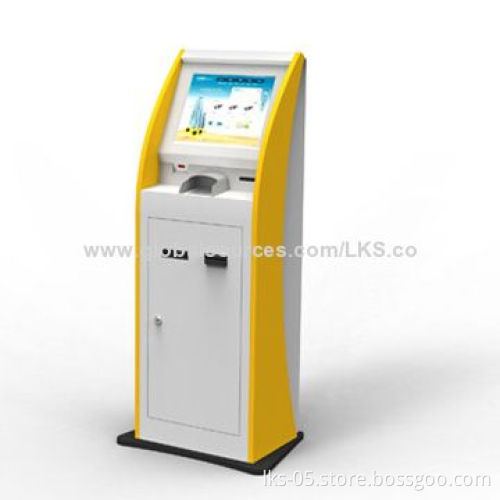LCD Indoor Touch Kiosk/Payment Terminal with Cash Acceptor and Receipt Printing Functions